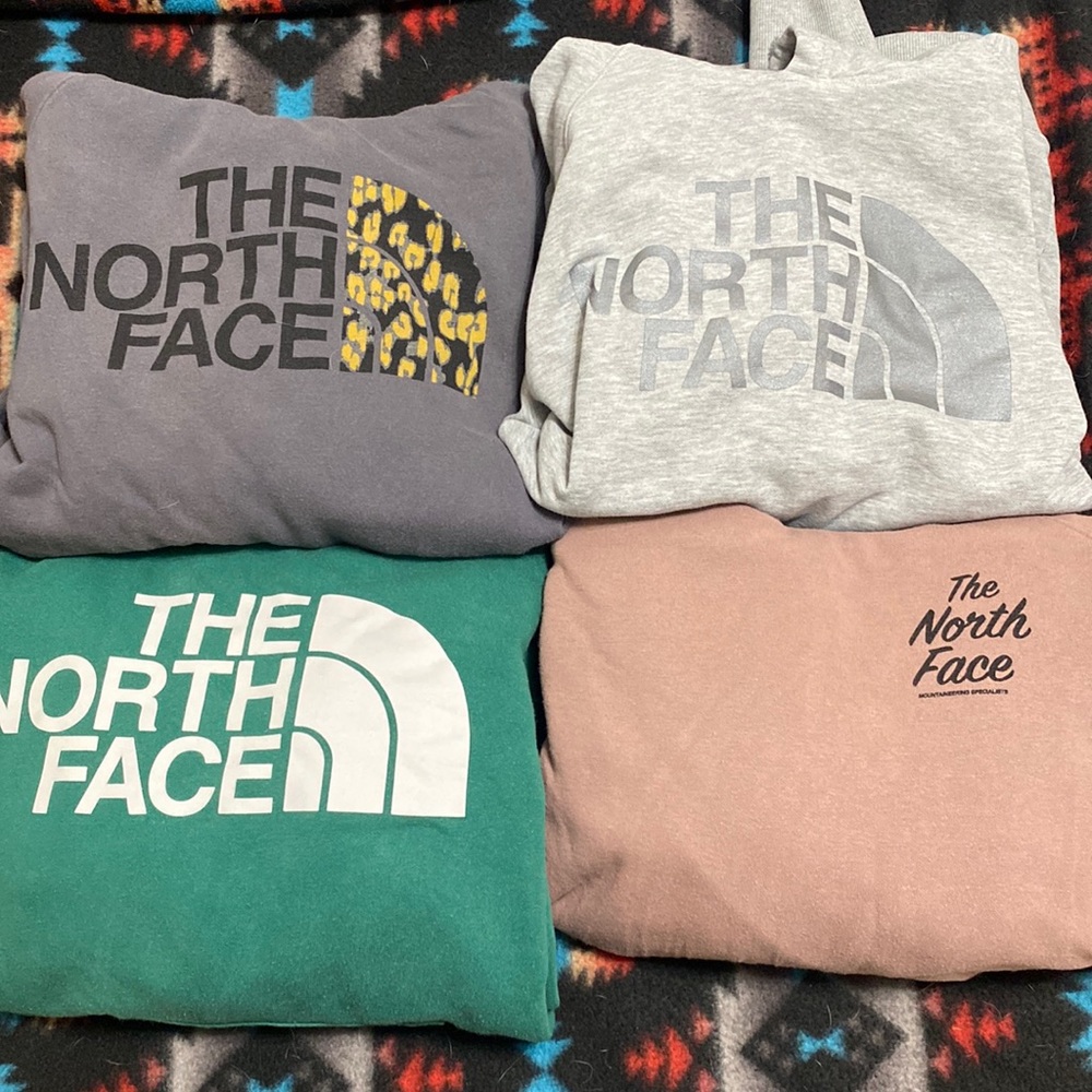 The North Face sweatshirt lot